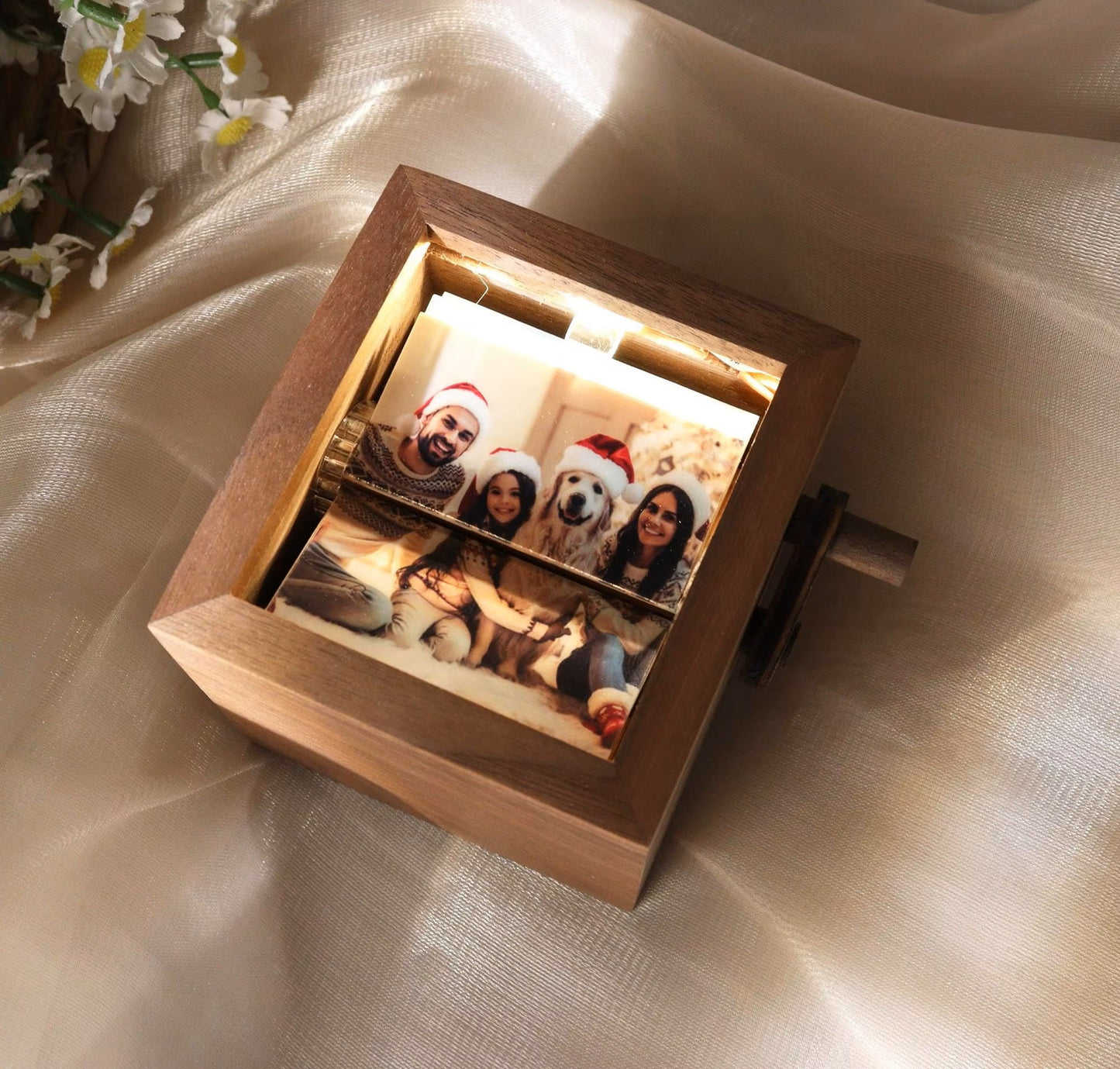 Máquina giratoria de flipbook de fotos personalizada