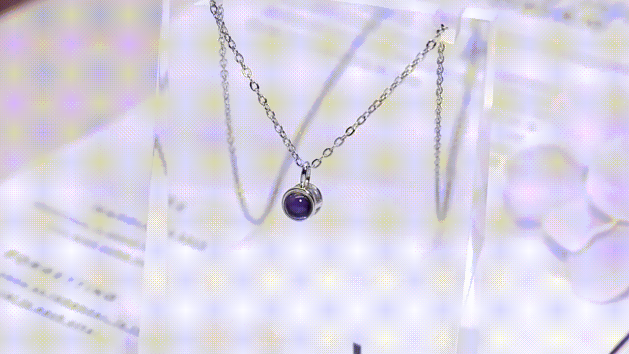 Collar con foto de proyección personalizada