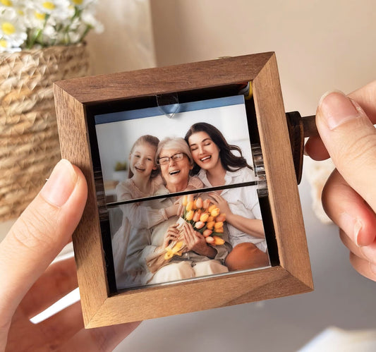 Máquina giratoria de flipbook de fotos personalizada