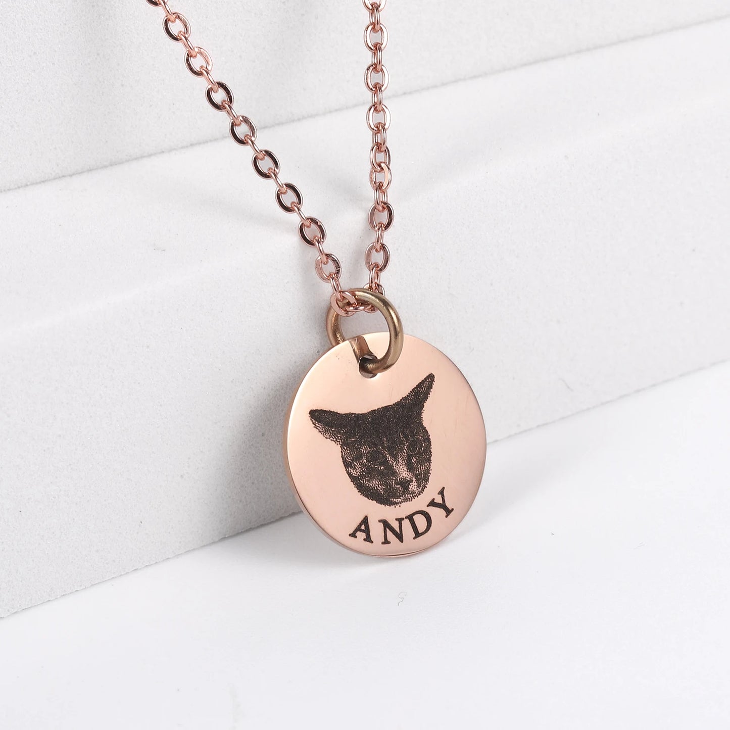 Personaliza tu collar con la foto y nombre de tu mascota