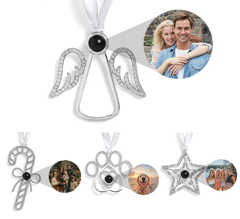 Colgante Navideño Personalizado con Proyección de Foto